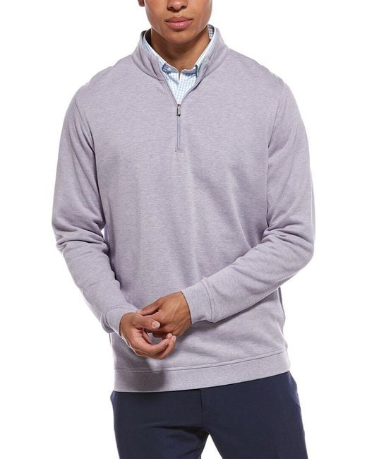 Peter Millar Purple 1/4-Zip Pullover for men