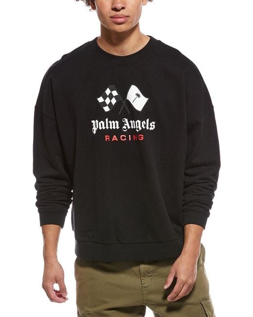 Palm Angels Black Crewneck Sweatshirt for men