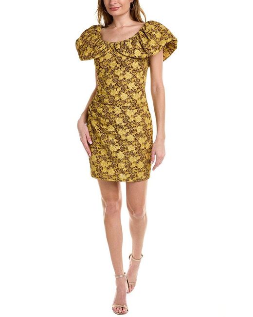 Ted Baker Yellow Ondina Mini Dress