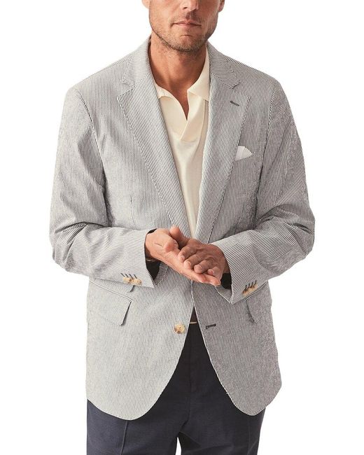 J.McLaughlin Gray Suffolk Jacket for men