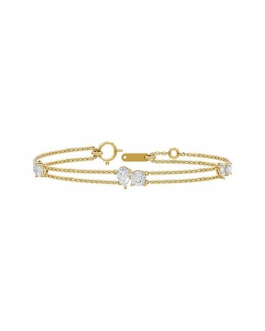 Lab Grown Diamonds White 14K 1.80 Ct. Tw. Lab-Grown Diamond Bracelet