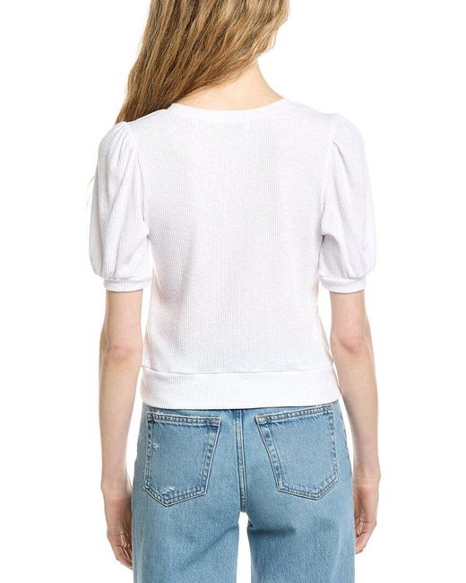 Michael Stars White Quinn Top