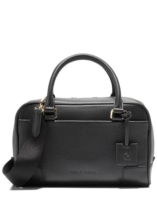 Cole Haan Black Beverly Small Leather Satchel