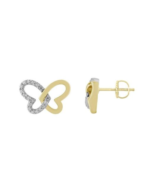 Ethos Creations Metallic Brilliant Bloom 14K 0.25 Ct. Tw. Lab-Grown Diamond Earrings