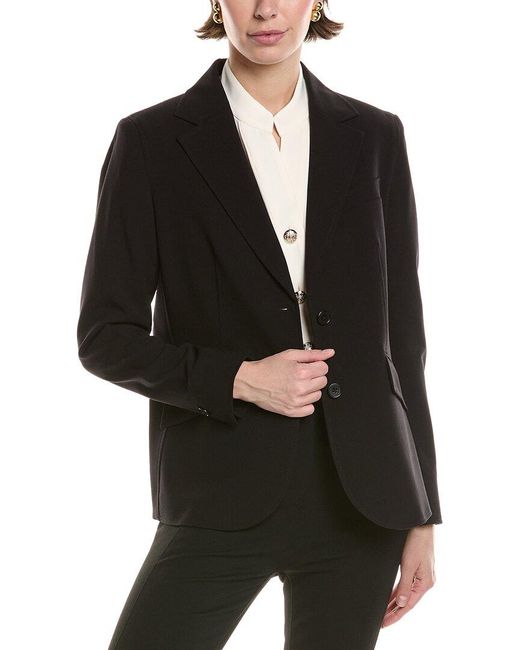 Anne Klein Two Button Stretch Blazer Anne Black