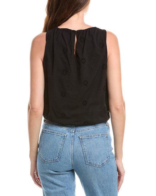 Michael Stars Black Hazel Bubble Top