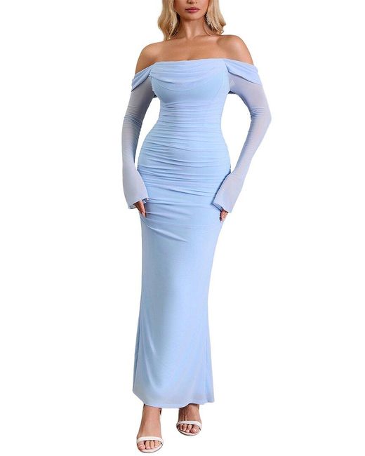 Amanda Royal Blue Maxi Dress
