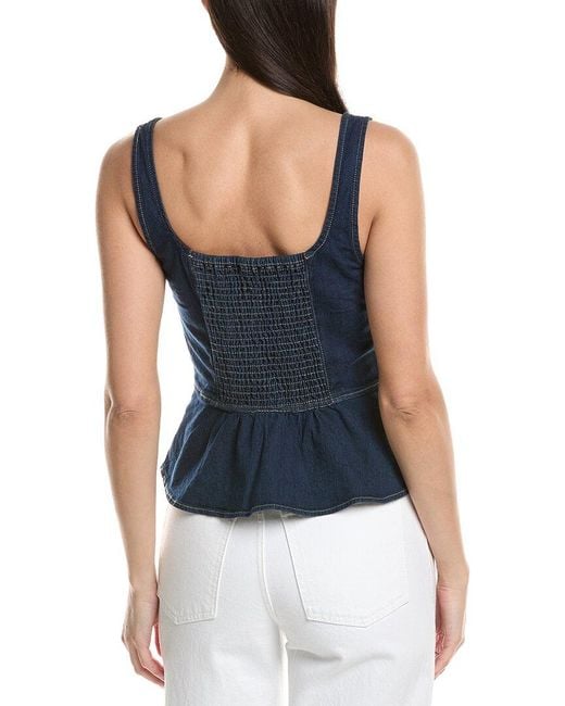 NVLT Blue Denim Corset Top