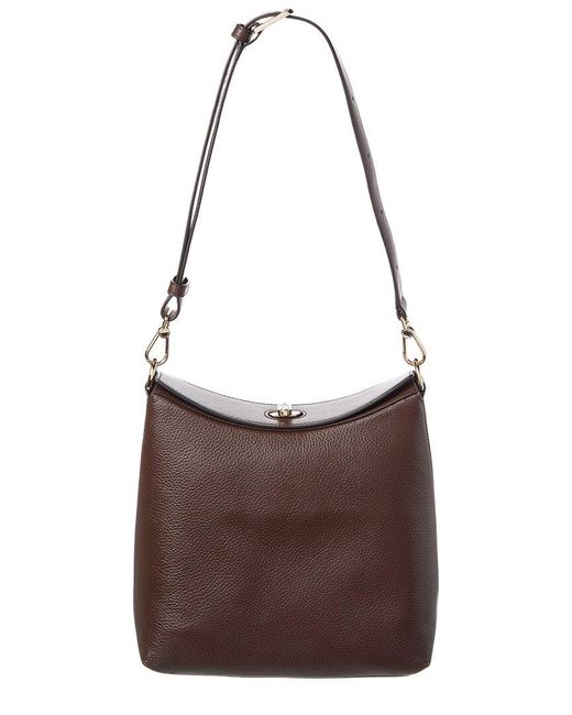 FURLA ダフネ ホーボーバッグ ブラウン Furla Danae Leather Hobo Bag in Brown | Lyst