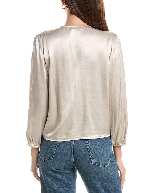 Michael Stars Natural Vita Surplice Top