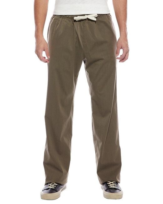 Palm Angels Green Wool-blend Pant for men