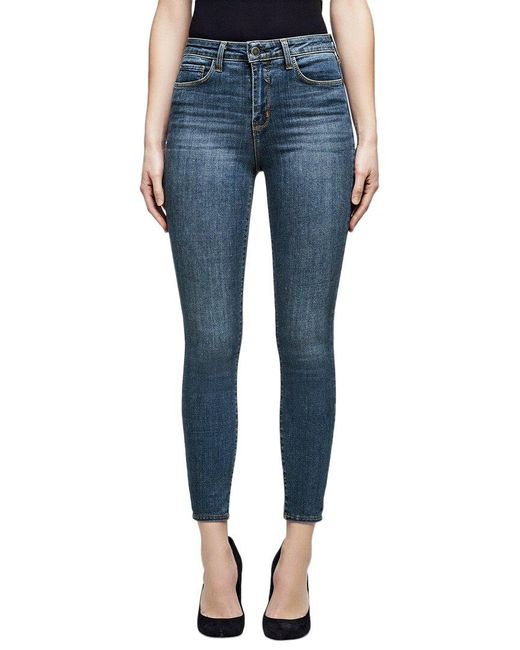 L'Agence Blue Marguerite High-rise Skinny Jean