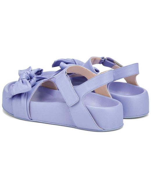 Agl Attilio Giusti Leombruni Blue Jane Ribbon Leather Sandal