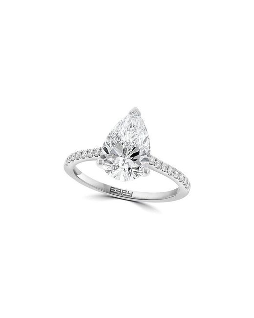 Effy Fine Jewelry White 14K 2.91 Ct. Tw. Lab-Grown Diamond Ring