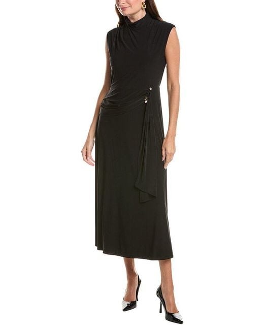Taylor Black Sleeveless Midi Dress