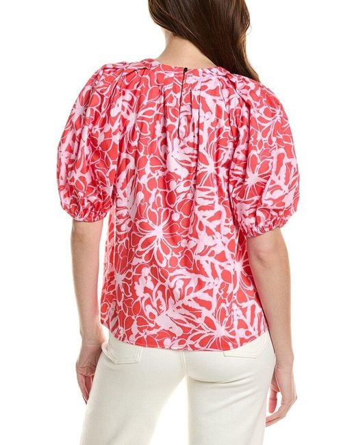 tyler boe Red Renee Blouse