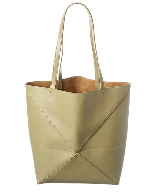 Loewe White Leather Tote