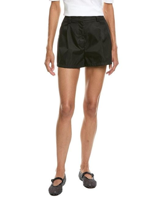 Prada Black Belted Nylon Short
