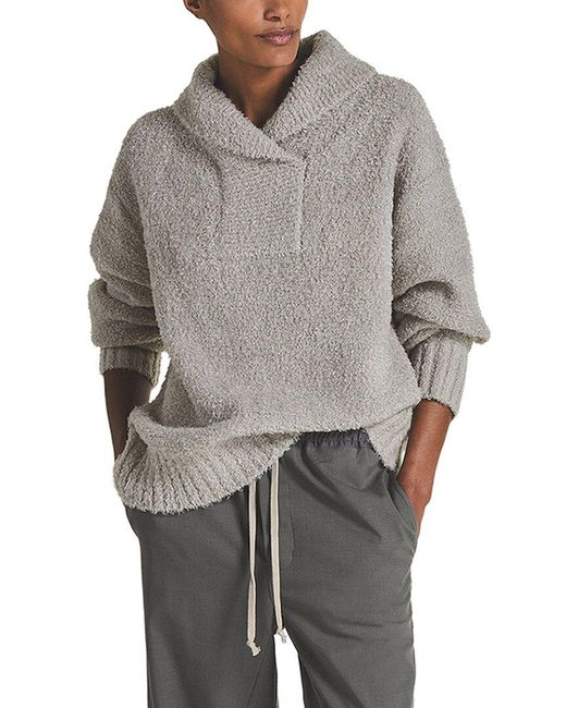 Reiss Gray Noah Knit Top