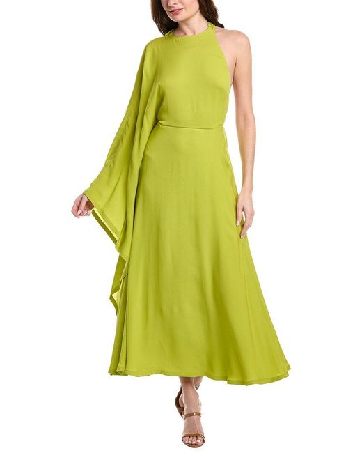 Valentino Silk Caftan Dress in Yellow | Lyst Valentino Silk Caftan Dress in Yellow | Lyst