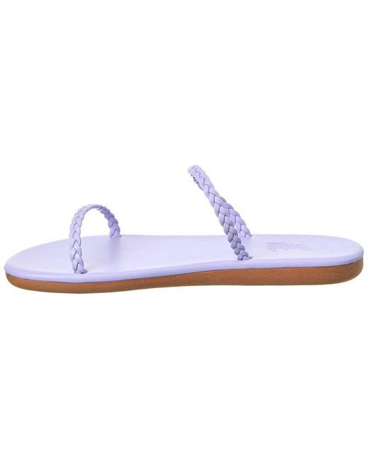 Ancient Greek Sandals White Aprilia Eco Leather Sandal