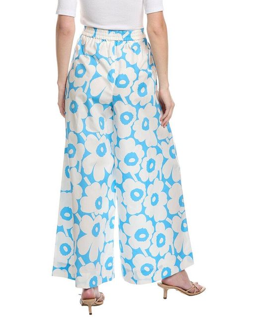 Marimekko Blue Kohti Unikko Pant