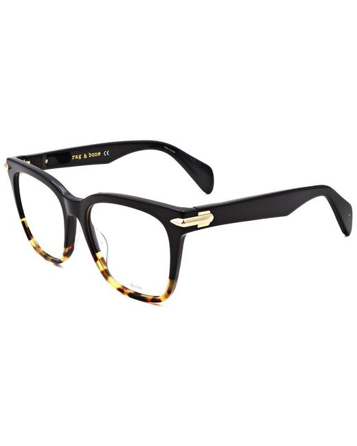 Rag & Bone Black 52Mm Optical Frames