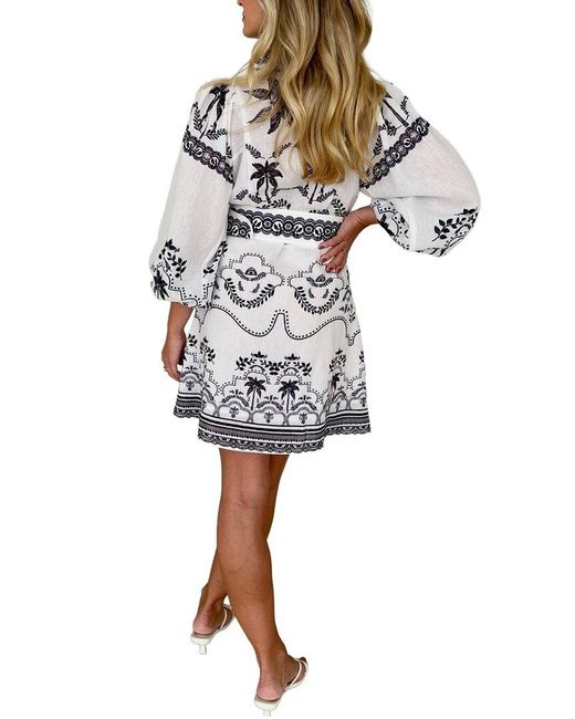 AMINA GLAM Blue Mini Dress