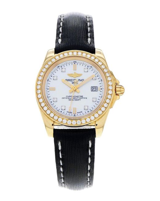 Breitling Metallic Galactic Diamond Watch, Circa 2019 (Authentic Pre-Owned)