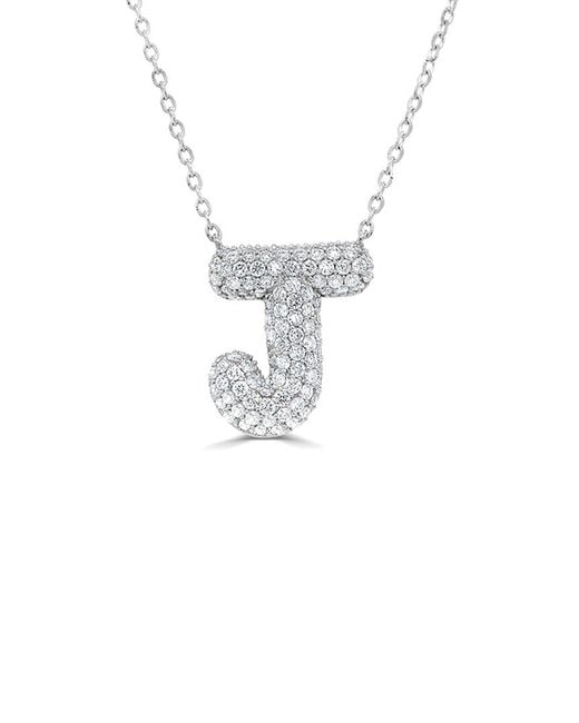 Sabrina Designs White 14K 0.50 Ct. Tw. Diamond Initial Necklace