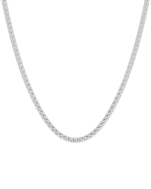 Lab Grown Diamonds White 14K 15.25 Ct. Tw. Lab-Grown Diamond Tennis Necklace