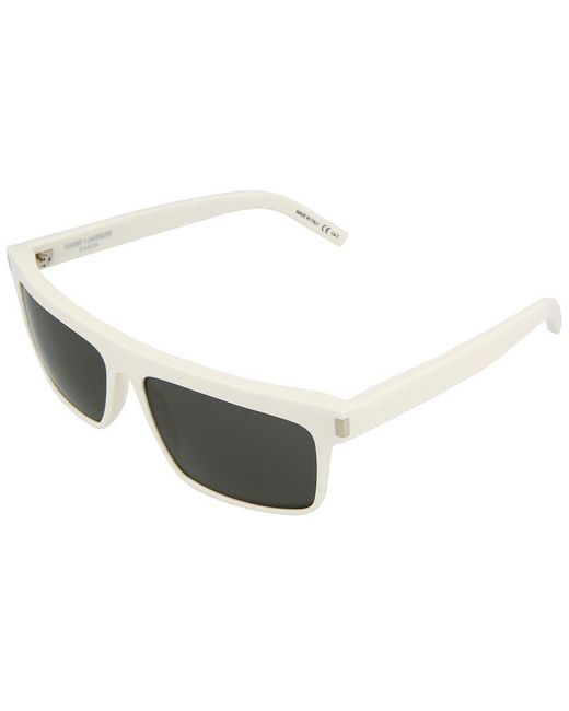Saint Laurent White Sl246 57mm Sunglasses for men