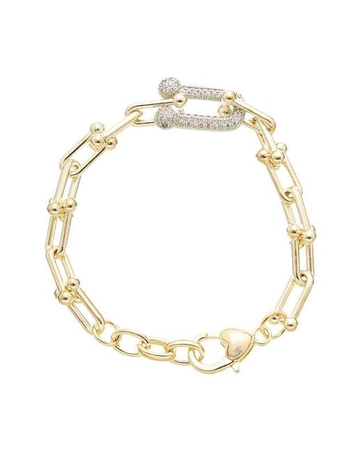 Juvell Metallic 18K Plated Cz Bracelet