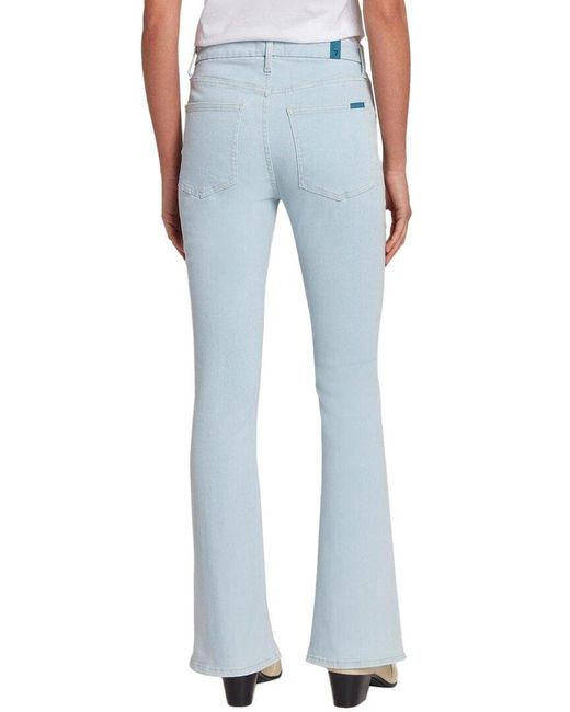 7 For All Mankind Blue Ultra High Rise Skinny Bootcut Per Jean