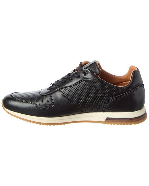 Dune Black Leather Sneaker for men