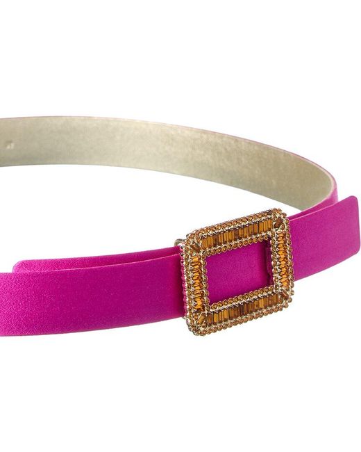 Roger Vivier Pink Satin Belt