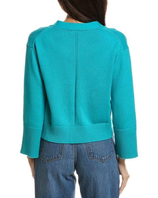 Forte Blue Wide Sleeve Cardigan