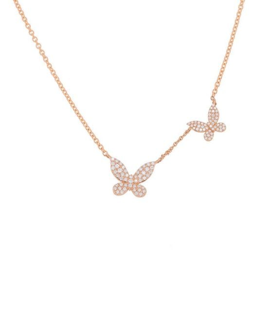 Diana M Metallic 14k 0.33 Ct. Tw. Diamond Necklace