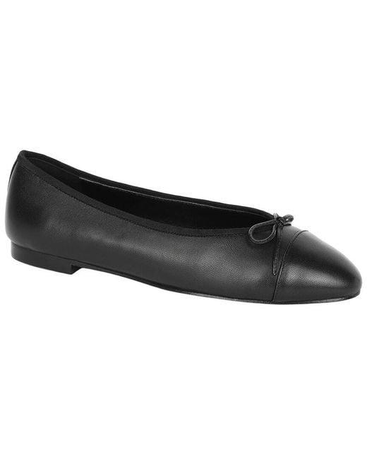 Tiffany & Fred Paris Black Leather Ballet Flat