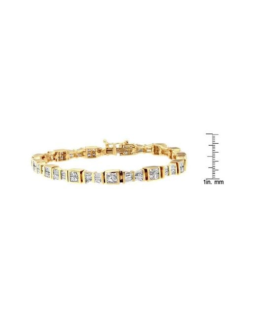Haus of Brilliance Metallic 14K 5.88 Ct. Tw. Diamond Link Bracelet