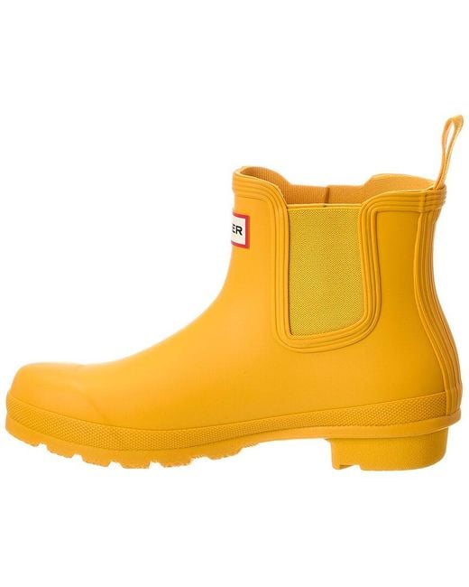Hunter Yellow Original Chelsea Boot