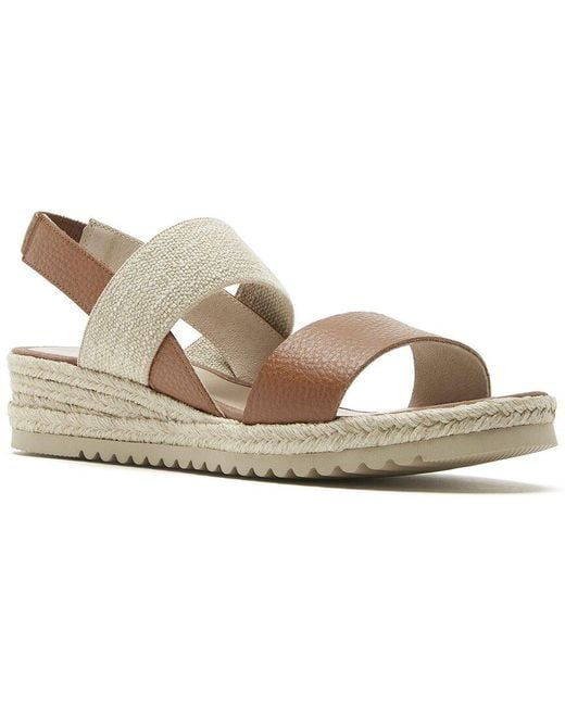 La Canadienne Metallic Rica Leather Sandal