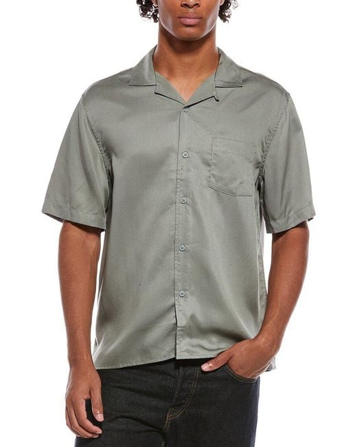 Onia Gray Vacation Shirt for men