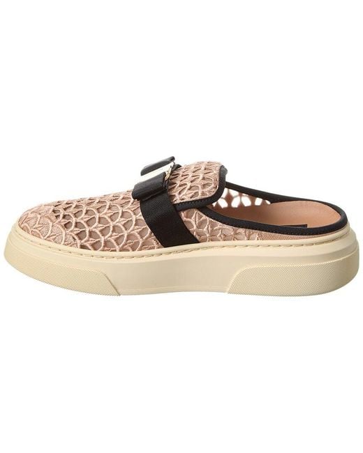 Ferragamo Natural Ferragamo Cassina Slip-on Sneaker