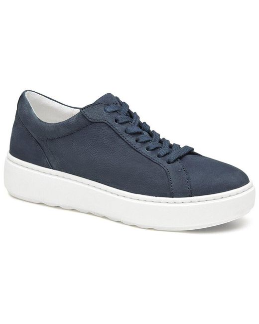 Johnston & Murphy Blue Cammie Leather Sneaker
