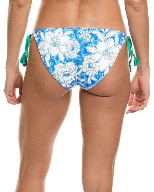Johnny Was Blue Clio Bikini Bottom
