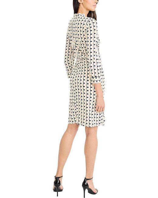 London Times White Midi Dress