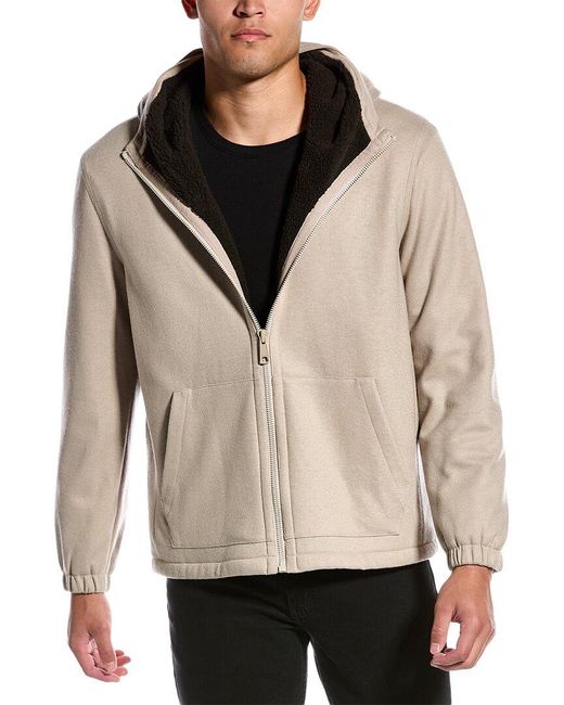 Vince Natural Sherpa Wool-blend Jacket for men