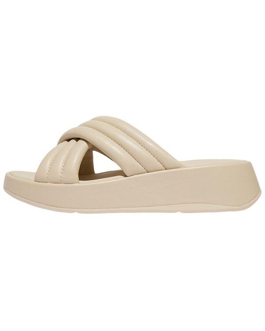 Fitflop Natural F-mode Leather Sandal