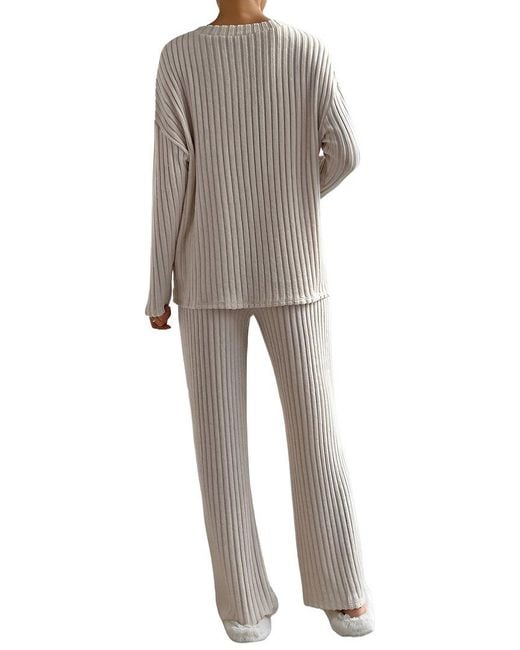 BELLA DESERT Natural 2Pc Sweater & Pant Set